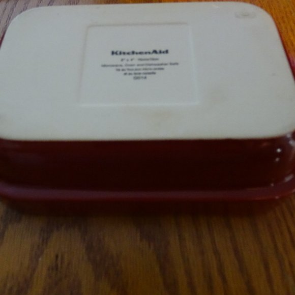 KitchenAid Red Ceramic Rectangular Bowl - Picture 3 of 4